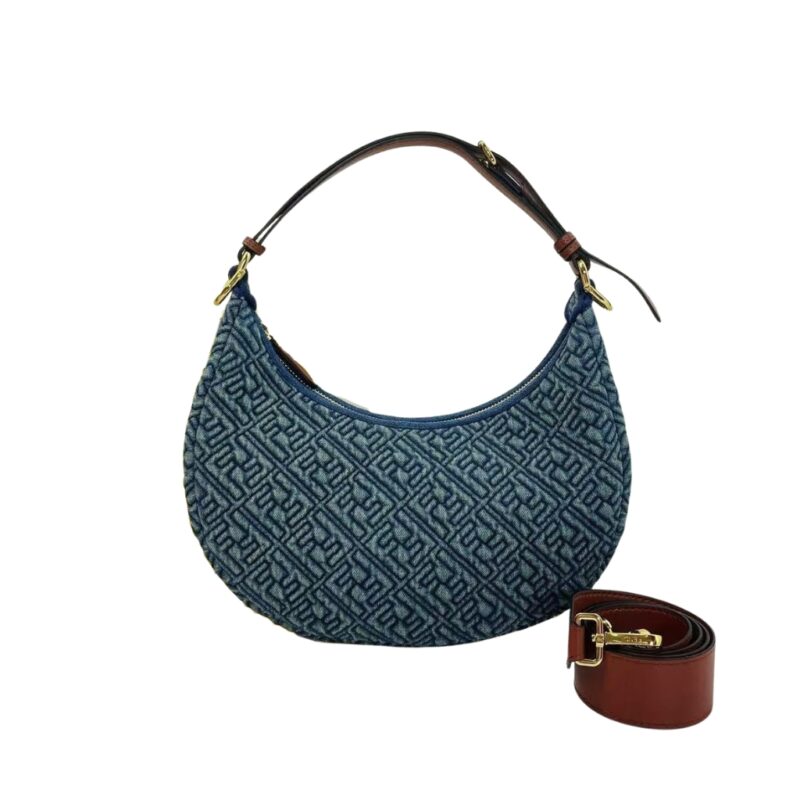 Fendi Fendigraphy Small Blue FF Denim 28Cm