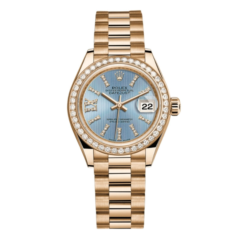 Rolex Lady Datejust 31 Oyster Blue Dial Gold 31mm 279138RBR 0008