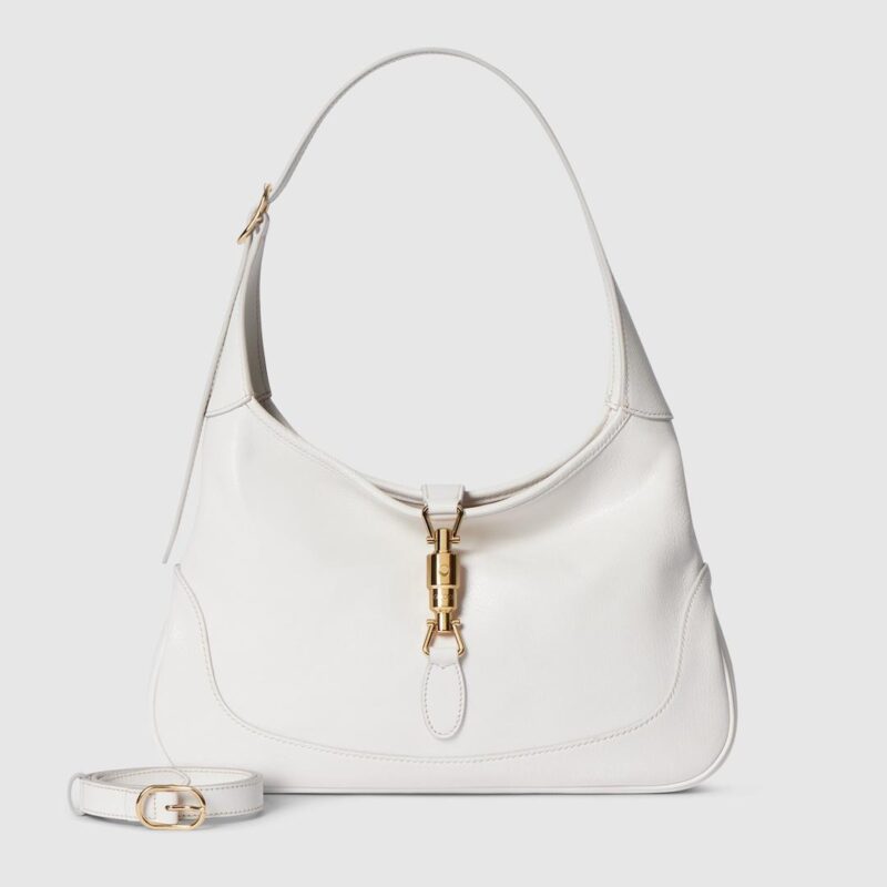 Alternative view of [Super Vip 1:1] Gucci Jackie 1961 Medium Shoulder Bag White 31cm 863136 AAGDJ 9214