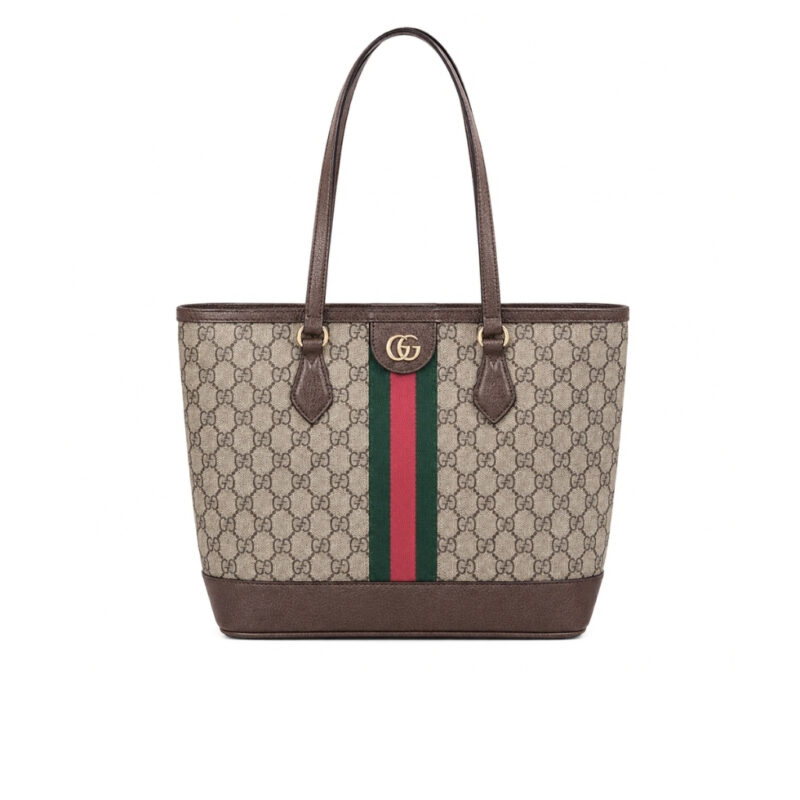 Gucci Ophidia Medium GG Monogram Tote Bag Beige And Brown 31Cm 836849 FAE0J 9867