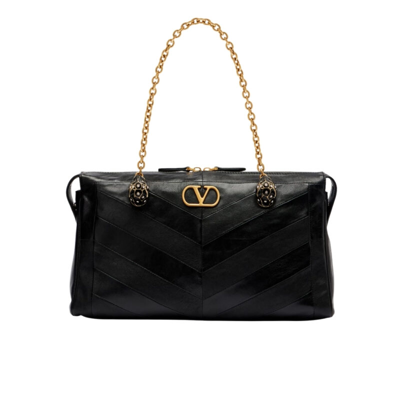 Valentino Garavani Panthea Medium Nappa Leather Tote bag Black 32cm WB0S70UYF0NO