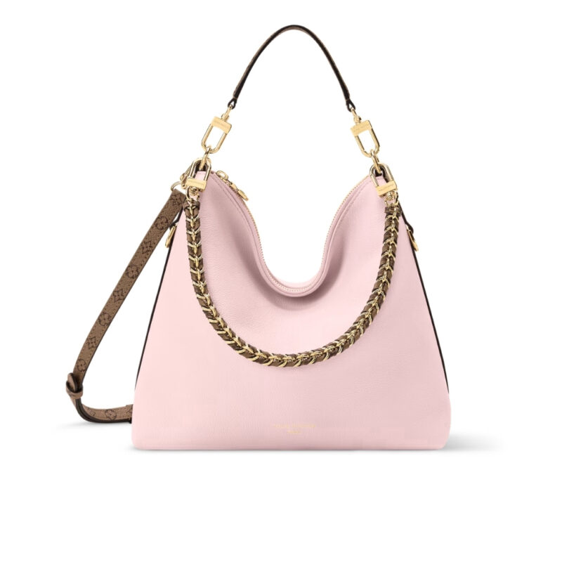 Louis Vuitton Multipass Medium Grained Leather Hobo Bag Petal Pink 30cm M2A063