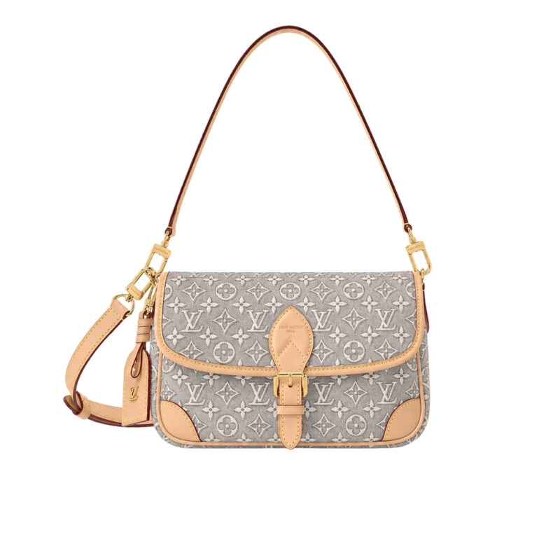 Louis Vuitton Diane PM Monogram Emblème Shoulder Bag Gray 24cm M29795